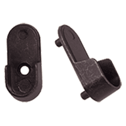Closet Rod Oval Socket with 5mm Pin/Screw in Oil-Rubbed Bronze Finish - 15mm projection Image 2