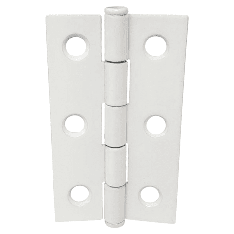 H123 Shutter Butt Hinge with Loose Pin, White - Main Image