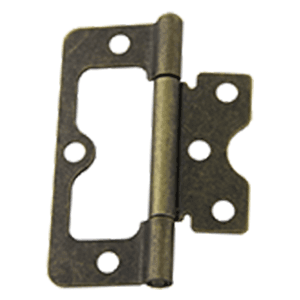 Non-Mortise Shutter Hinge with Loose Pin, White - Alt Image 1