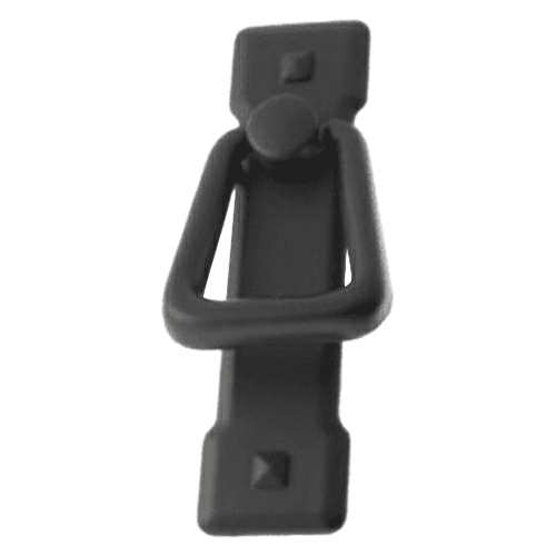 48mm matte black mission knocker ring pull by Pride Industrial Llc