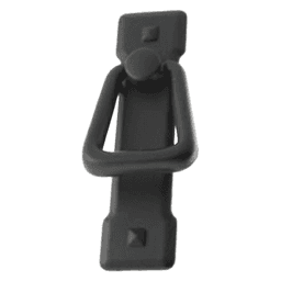 48mm matte black mission knocker ring pull by Pride Industrial Llc