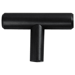 Matte Black Bar Pull T-Handle Knob by Pride Industrial