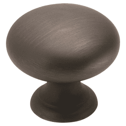 Satin nickel round knob with 1-1/8" screw by Pride Industrial Llc