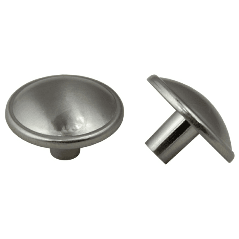 Pride Industrial Llc 31.7mm Round Knob in Satin Nickel Finish