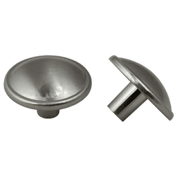 Pride Industrial Llc 31.7mm Round Knob in Satin Nickel Finish