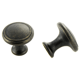 30mm round knob with 26mm projection, weathered black finish by Pride Industrial Llc