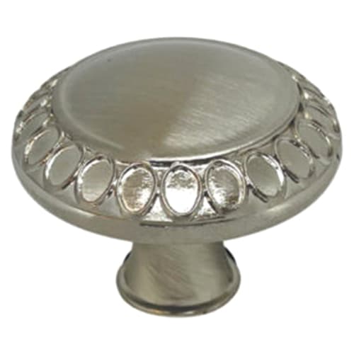 34.2mm Deco Round Knob, Satin Nickel - Main Image