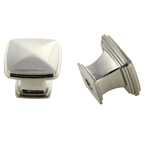 32mm Square Knob in Satin Nickel finish from Pride Industrial Llc