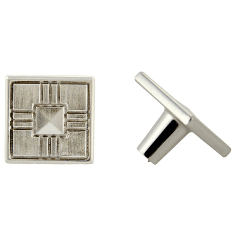 32mm Craftsman Square Knob, Satin Nickel - Pride Industrial Llc