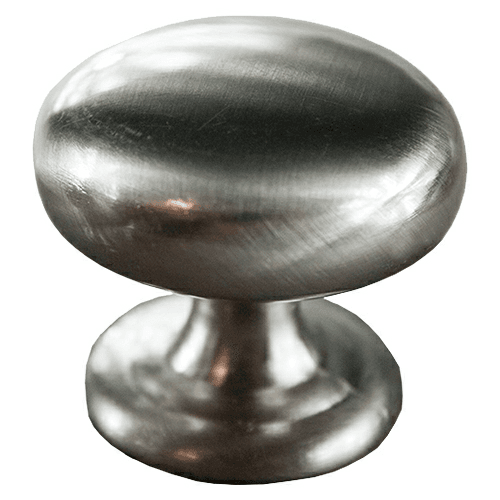 32mm round knob in satin nickel finish by Pride Industrial Llc