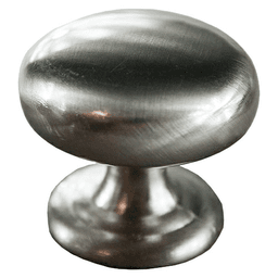 32mm round knob in satin nickel finish by Pride Industrial Llc