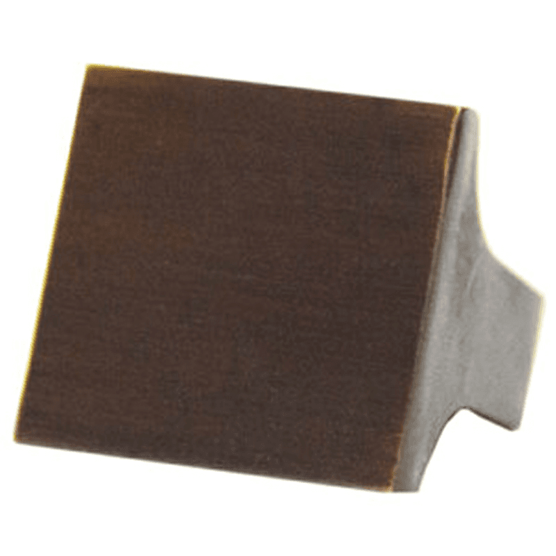 Square knob with polished chrome finish from Pride Industrial Llc