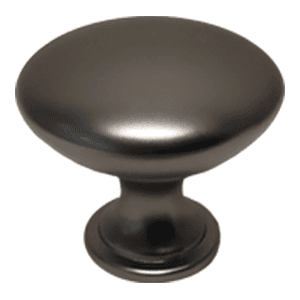 30mm Diecast Round Knob, Dark Pewter - Main Image