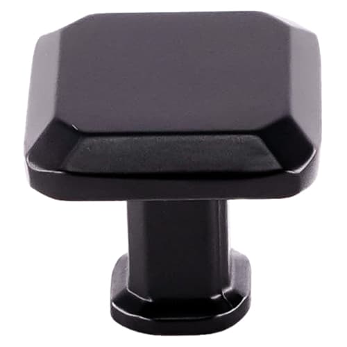 28mm Madison Square Knob, Matte Black - Main Image