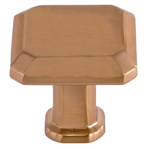 28mm Madison Square Knob, Rose Gold - Main Image