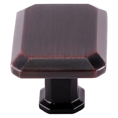 36mm Madison Rectangle Knob, Rose Gold - Main Image