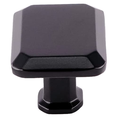 36mm Madison Rectangle Knob, Matte Black - Main Image
