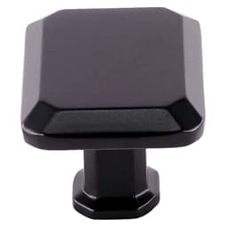 36mm Madison Rectangle Knob, Matte Black - Main Image