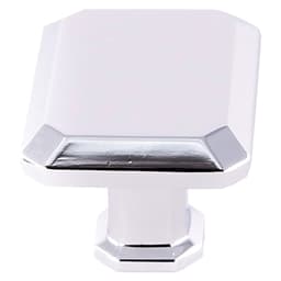 36mm Madison Rectangle Knob, Polished Chrome - Main Image