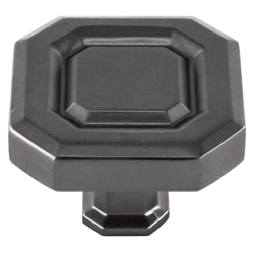 39.5mm Florence Square Knob, Dark Pewter - Main Image