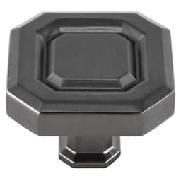 39.5mm Florence Square Knob, Dark Pewter - Main Image