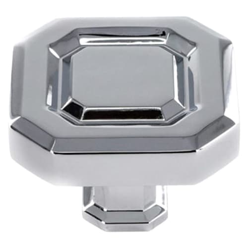 39.5mm Florence Square Knob, Polished Chrome - Main Image