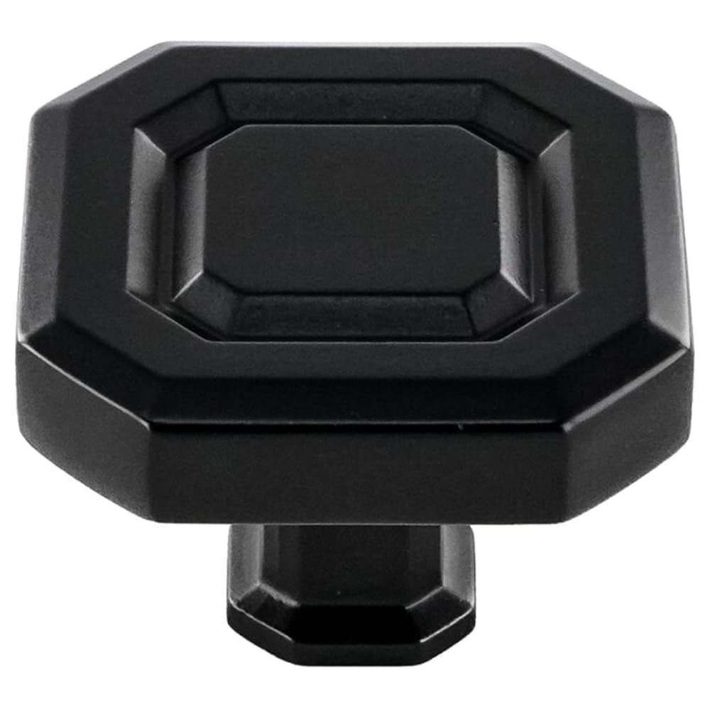 45mm Monaco Square Knob, Matte Black - Main Image