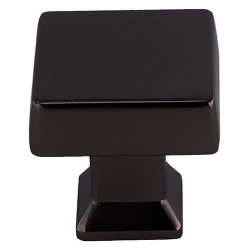 29.8mm Colorado Square Knob, Matte Black - Main Image