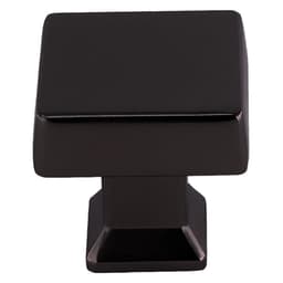 29.8mm Colorado Square Knob, Matte Black - Main Image
