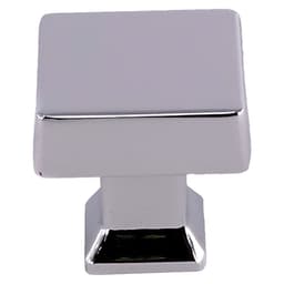 29.8mm Colorado Square Knob, Polished Chrome - Main Image