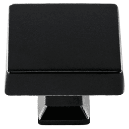 37mm Colorado Square Oversized Knob, Matte Black - Main Image