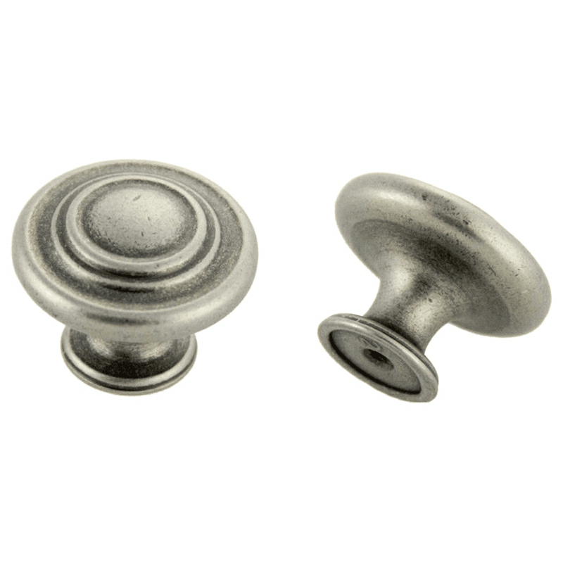 35mm traditional spherical round knob in weathered nickel finish by Pride Industrial Llc