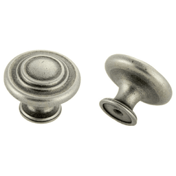 35mm traditional spherical round knob in weathered nickel finish by Pride Industrial Llc