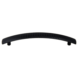 128mm Traditional Dimpled Pull in Matte Black Finish - Pride Industrial Llc