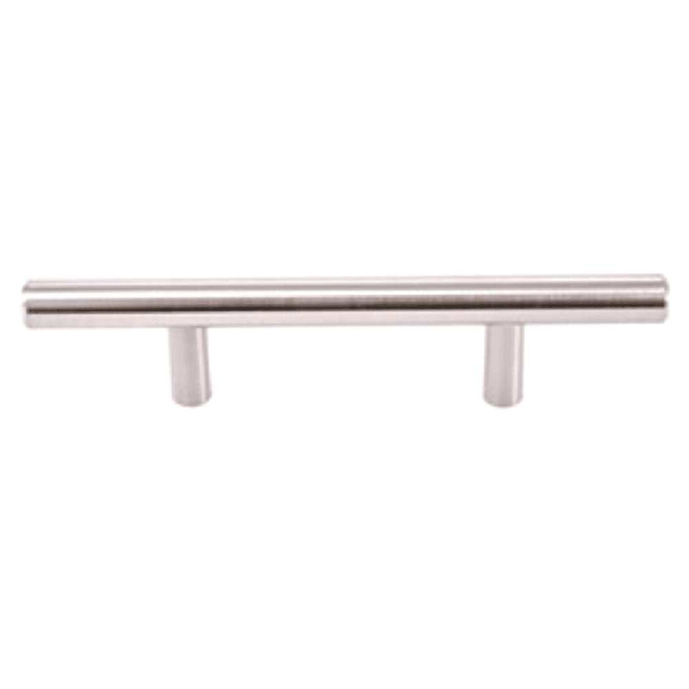 Modern satin nickel T-Bar pull, 5 inches long by Pride Industrial Llc