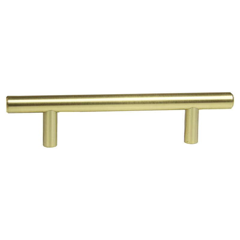 96mm Bar Pull, Satin Brass, 152mm Length - Main Image