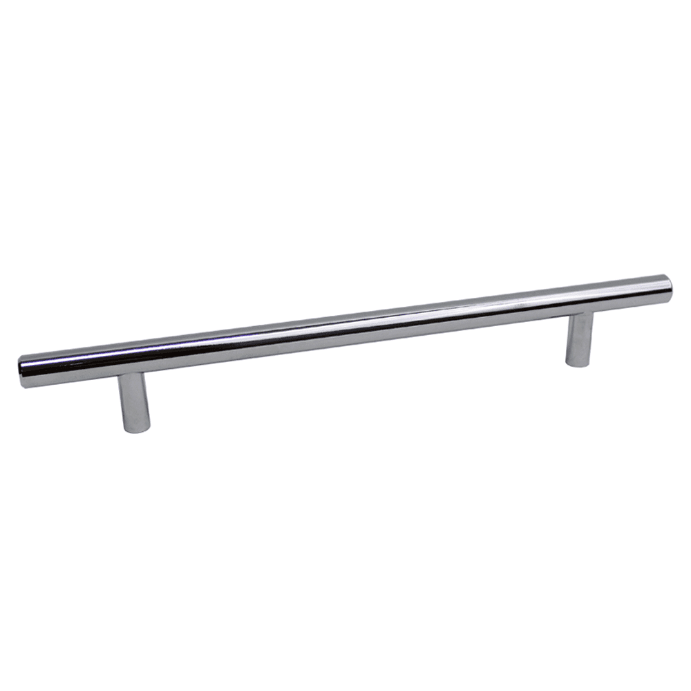 Polished Chrome T-Bar Pull by Pride Industrial Llc for modern cabinet hardware