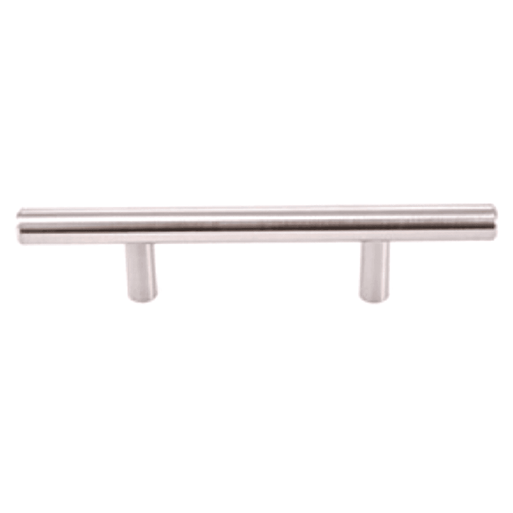 25 inch Satin Nickel T-Bar Pull from Pride Industrial LLC for modern and sophisticated cabinet decor.