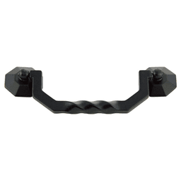 4-1/2" twist bail pull in matte black finish by Pride Industrial Llc