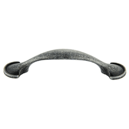 Antique silver 3 inch traditional handle pull by Pride Industrial LLC, 120mm length