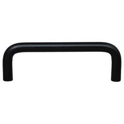 Pride Industrial Llc 3-1/2" Wire Pull, Matte Black - Close-up