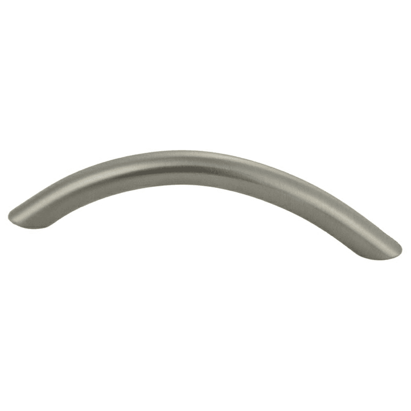 Commercial Grade 96mm Arch Pull with Satin Nickel Finish by Pride Industrial, 117mm Length