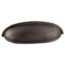 Antique Satin Brass 3" Bin Cup Pull from Pride Industrial LLC