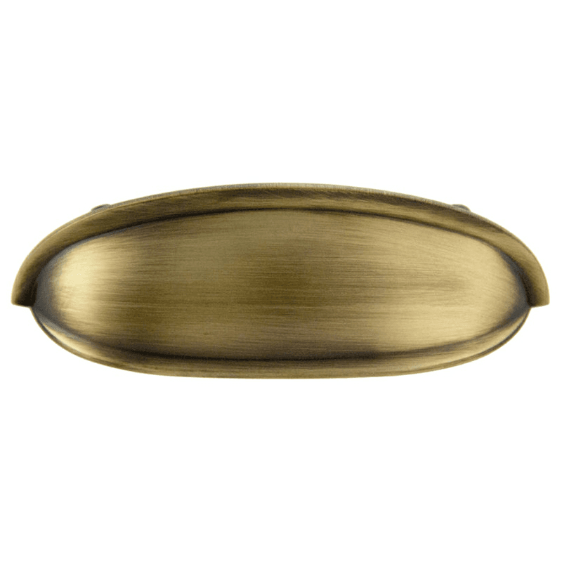 3" Bin Cup Pull in Antique Satin Brass Finish by Pride Industrial LLC