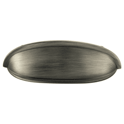 3" bin cup pull in antique satin pewter finish by Pride Industrial Llc