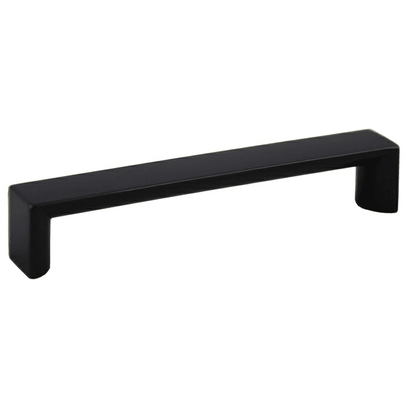 128mm modern handle pull in matte black finish by Pride Industrial Llc