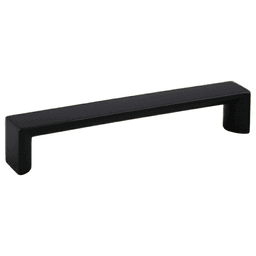 128mm modern handle pull in matte black finish by Pride Industrial Llc