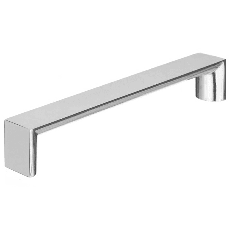 128mm modern handle pull in polished chrome finish by Pride Industrial Llc