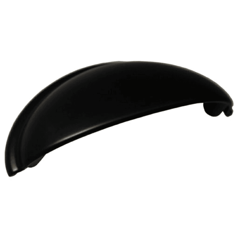 3-1/2" Length 3" Cup Pull by Pride Industrial Llc in Matte Black