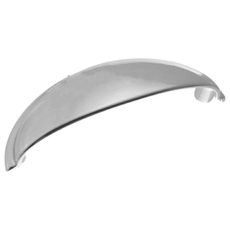 Polished Chrome Cup Pull for Cabinet and Drawer Image